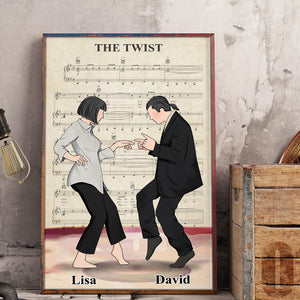 Personalized Dancing Couple Poster - The Twist Song - Vintage - Poster & Canvas - GoDuckee