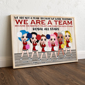 Personalized Cheerleading Girls Poster - We Are A Team Because We Respect Trust And Care For Each Other - Poster & Canvas - GoDuckee