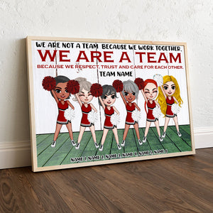 Personalized Cheerleading Girl Poster - We Are A Team Because We Respect Trust And Care For Each Other - Poster & Canvas - GoDuckee