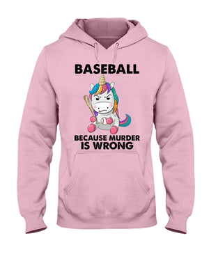 Baseball Because Murder Is Wrong Shirts - Shirts - GoDuckee