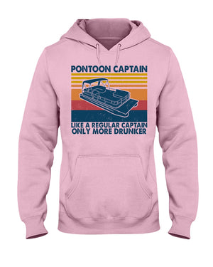 Pontoon Captain Only More Drunker Shirts - Gift For Pontoon Lovers - Shirts - GoDuckee