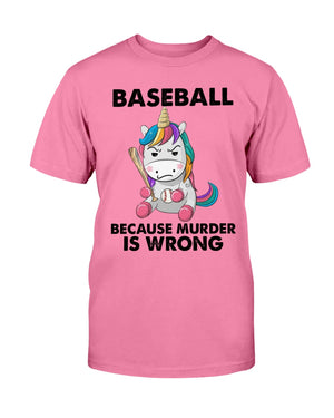 Hockey Because Murder Is Wrong Shirts - Shirts - GoDuckee