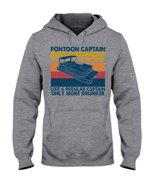 Pontoon Captain Only More Drunker Shirts - Gift For Pontoon Lovers - Shirts - GoDuckee