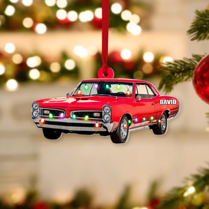 Classic Car Collection, Personalized Acrylic Ornament - Ornament - GoDuckee