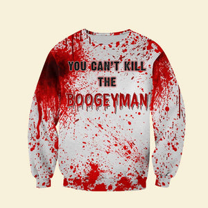 Blood Splatter Shirts - You Can't Kill The Boogeyman - Scary Gifts For Horror Movies Lover - AOP Products - GoDuckee