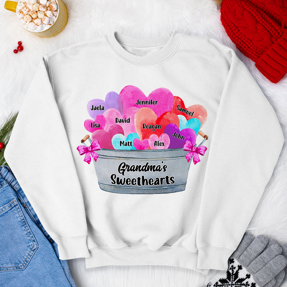Grandma Sweetheart, Family Shirt Hoodie Sweatshirt - Shirts - GoDuckee
