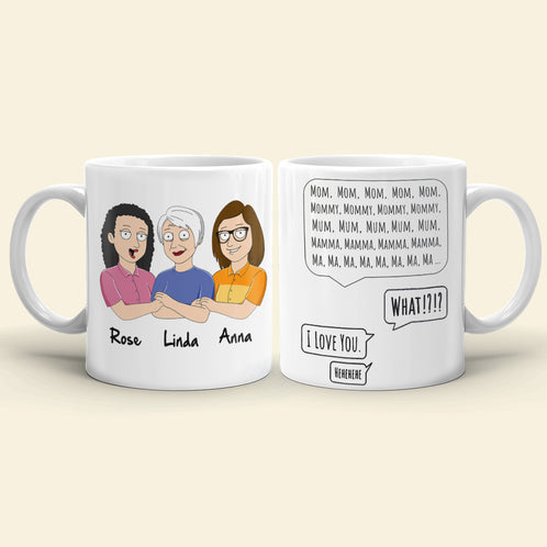 Mother I Love You Personalized Mug - Coffee Mug - GoDuckee