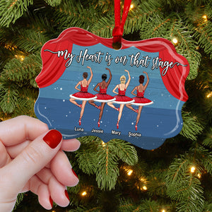 Ballet My Heart Is On That Stage Personalized Ornament - Ornament - GoDuckee