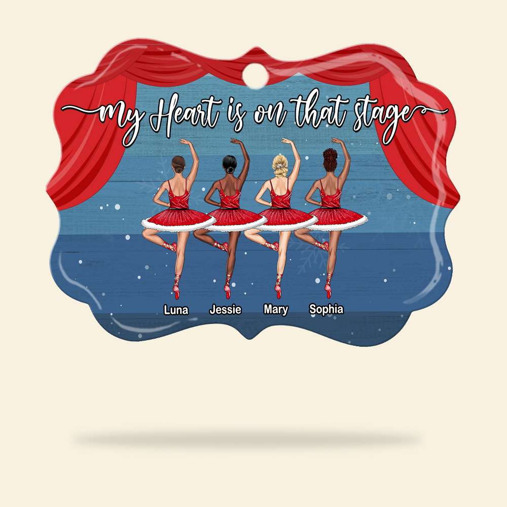 Ballet My Heart Is On That Stage Personalized Ornament - Ornament - GoDuckee