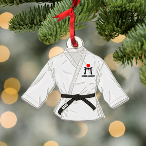 Karate Uniform With Different Belt Color Personalized Christmas Ornament - Ornament - GoDuckee