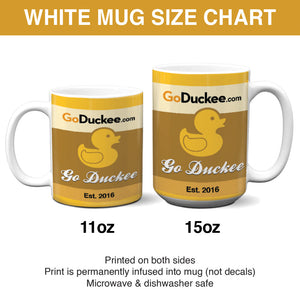 Firefighter Personalized White Edge-to-Edge Mug With Upload Logo - Coffee Mug - GoDuckee